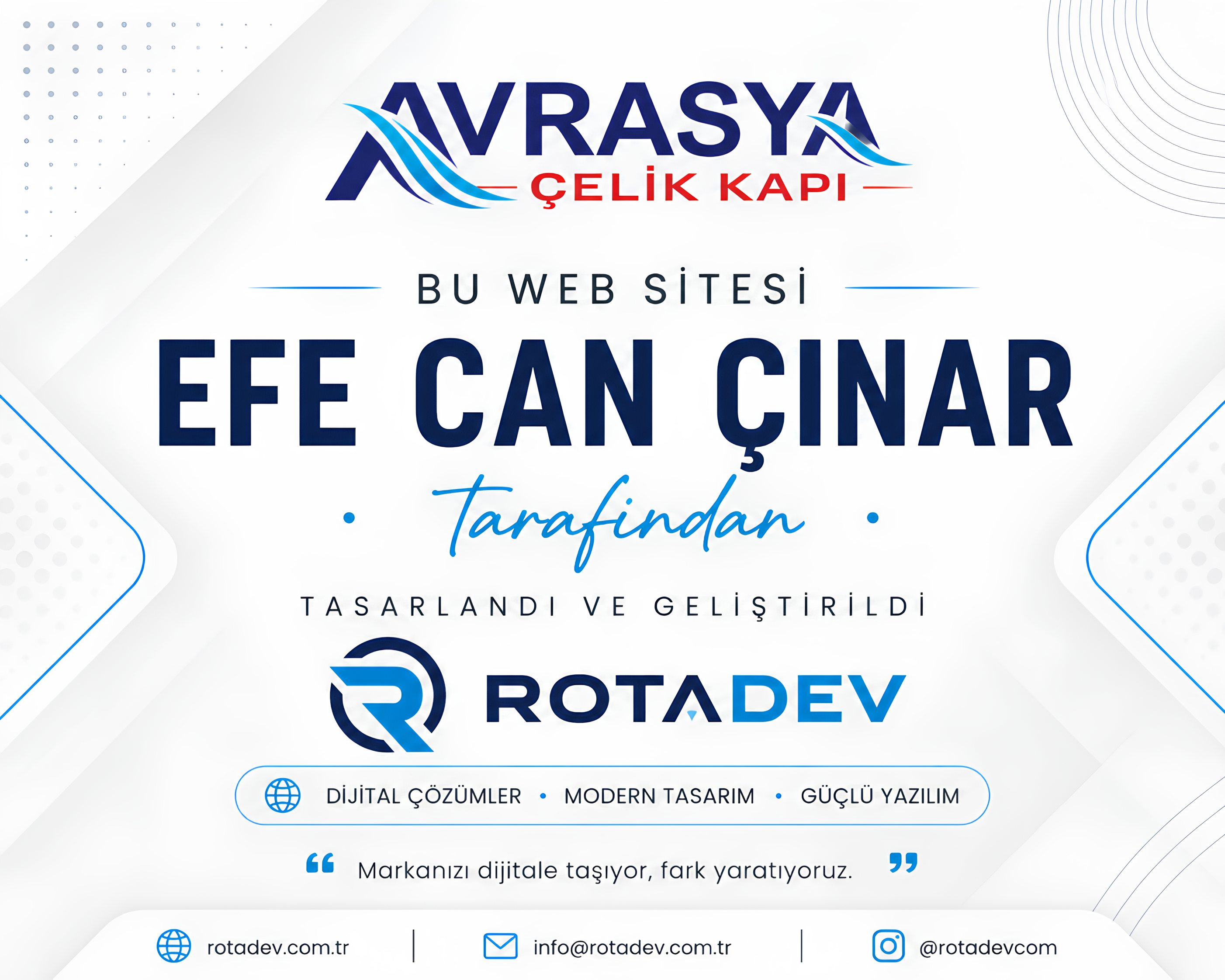 AVRASYA ÇELİK KAPI - EFE CAN ÇINAR